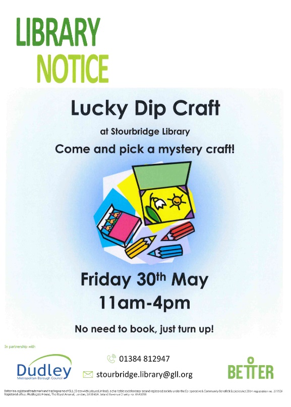 Stourbridge Library - Lucky Dip Craft